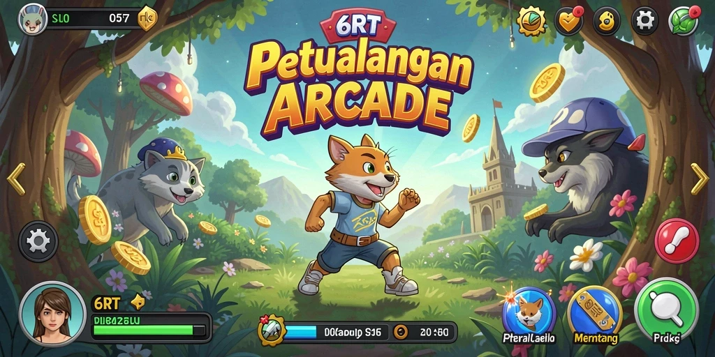 Tampilan gameplay 6RT menampilkan aksi dan grafik yang memukau.