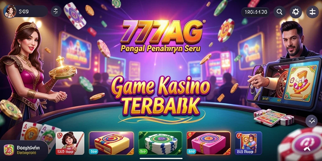 Tampilan menawan dari permainan Kasino di 777AG.
