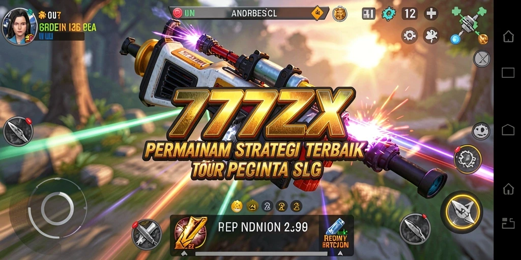Tampilan gameplay strategis dari 777ZX yang mendalam.