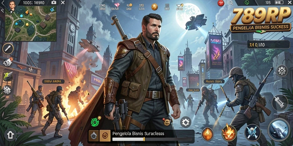 Tampilan gameplay 789RP dengan berbagai elemen bisnis yang menarik.