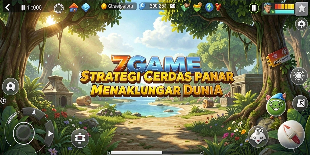 Tampilan gameplay strategy yang menegangkan di 7GAME.