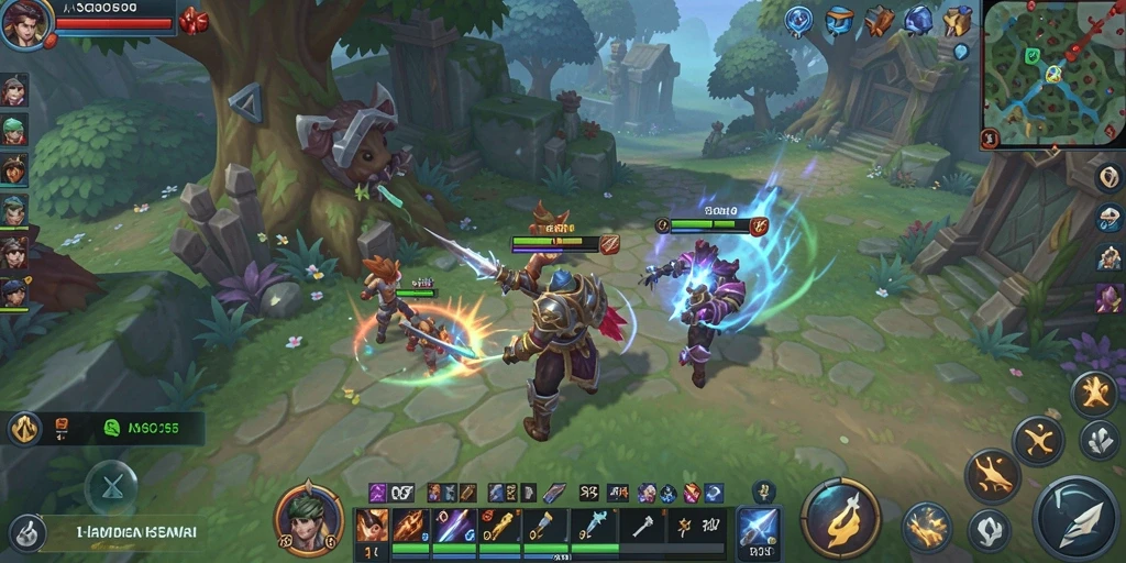 Tangkapan layar utama ASG55 menampilkan aksi seru dalam dunia MMORPG.