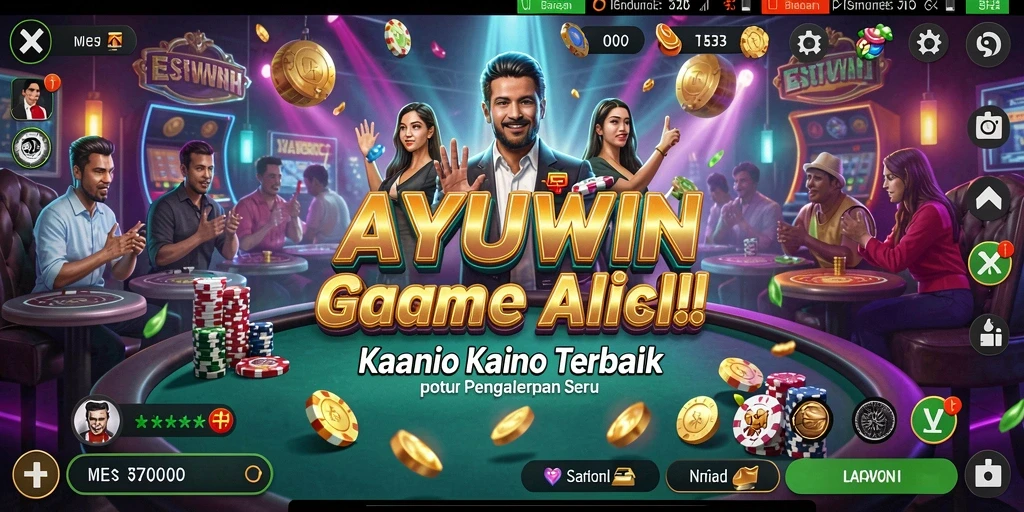 Tampilan gameplay AYUWIN yang menarik dan interaktif dalam permainan Kasino.