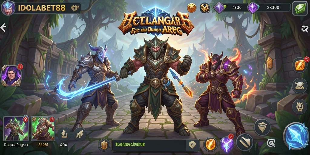 Tampilan keren dari gameplay ARPG yang mendebarkan dan menarik.