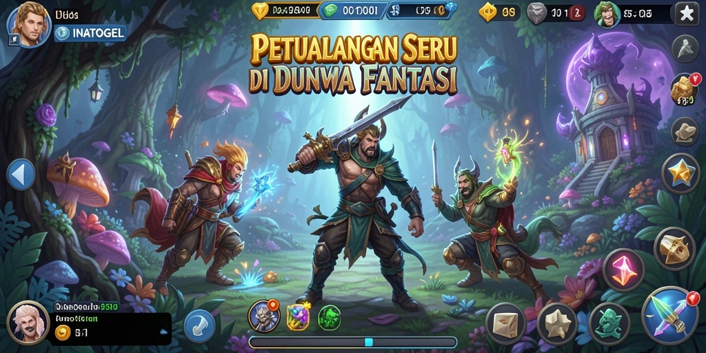 Tangkapan layar gameplay INATOGEL menunjukkan aksi seru dalam petualangan.