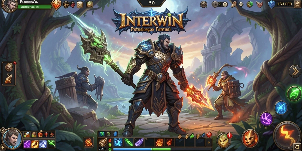 Tampilan gameplay INTERWIN yang menggugah semangat dalam petualangan ARPG.