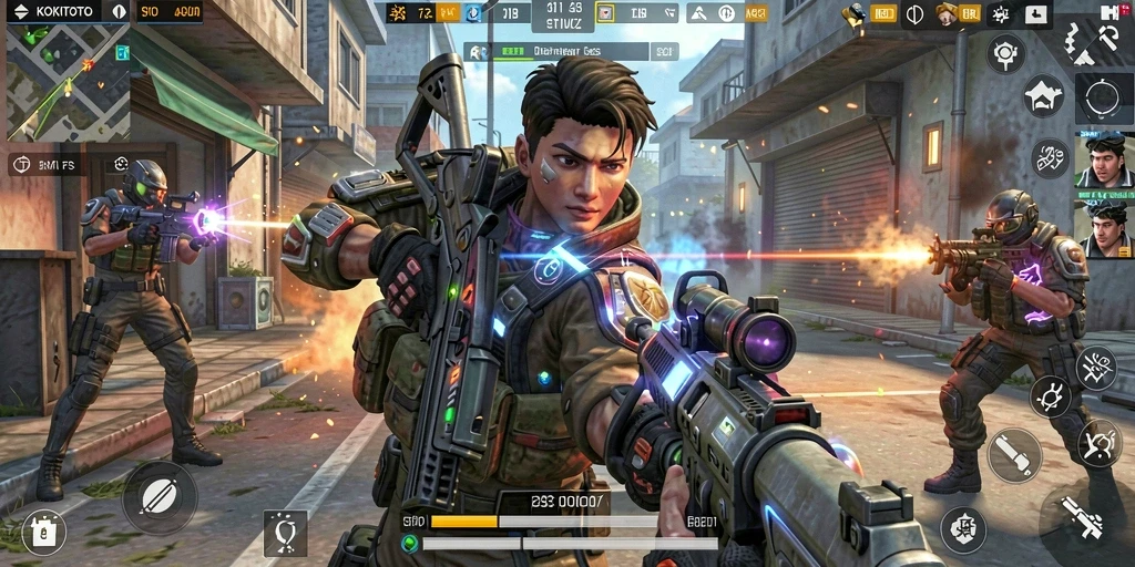 Tampilan gameplay KOKITOTO yang mendebarkan dan penuh aksi.