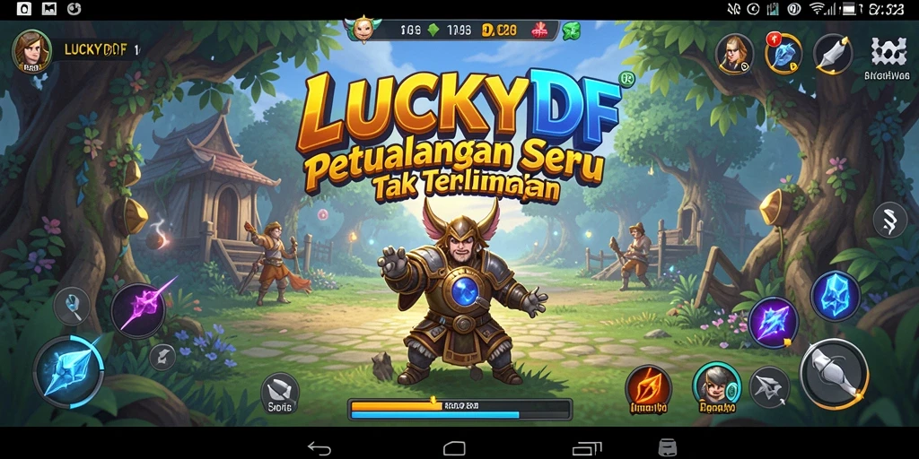 Gameplay LUCKYDF yang memukau di dalam dunia petualangan.