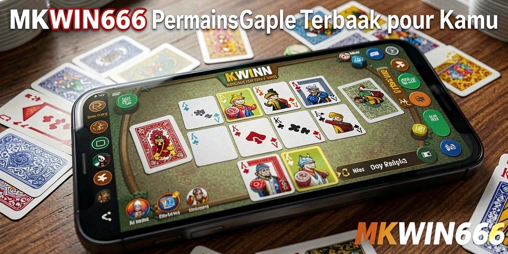 Tampilan gameplay Gaple di MKWIN666 yang menampilkan duel seru antar pemain.