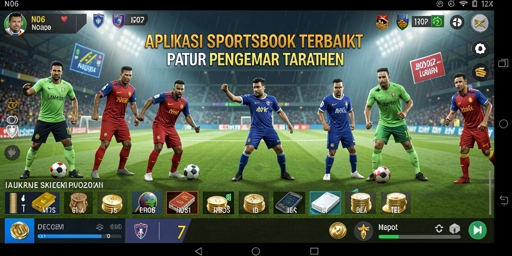 Tampilan antarmuka utama N06 yang menarik dengan berbagai pilihan taruhan.