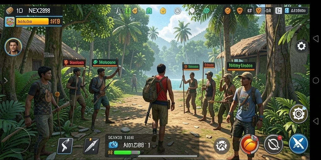 Screenshot NEX288 menunjukkan gameplay simulasi yang menarik dan interaktif.