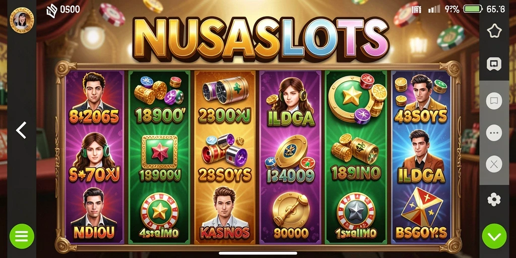 Tampilan gameplay NUSASLOTS yang menarik dan menghibur.
