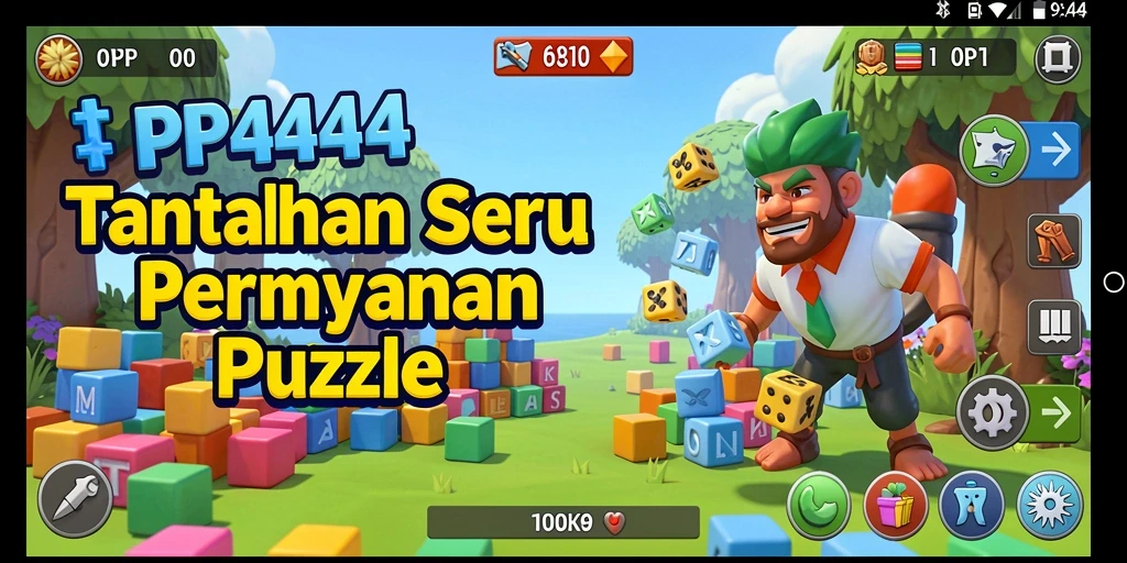 Tampilan gameplay PP444 yang seru dan penuh tantangan puzzle.