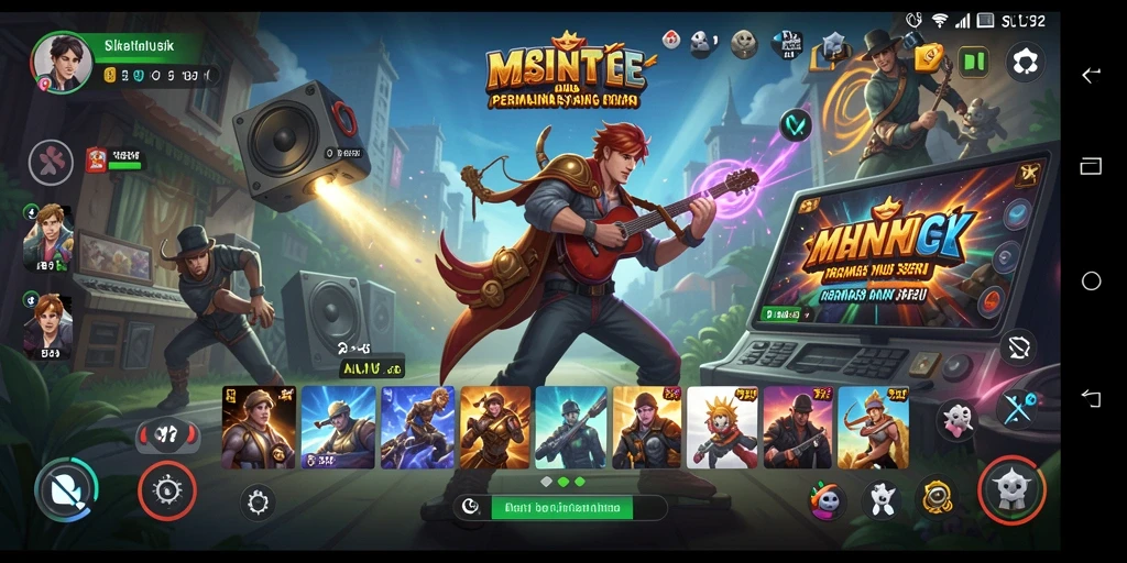 Gameplay SL72 yang menarik dengan interaksi musik yang menyenangkan.