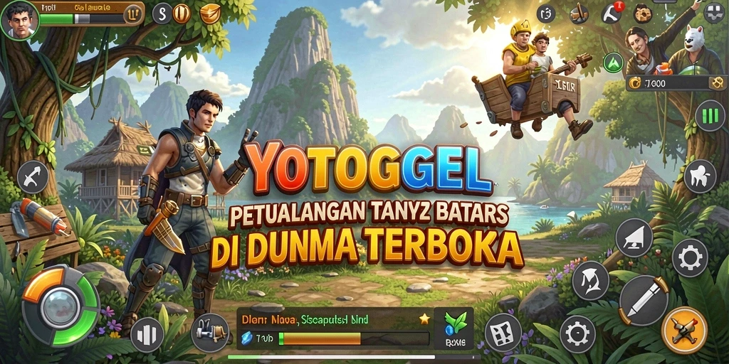 Screenshot gameplay YOTOGEL menunjukkan kebebasan menjelajahi dunia terbuka.